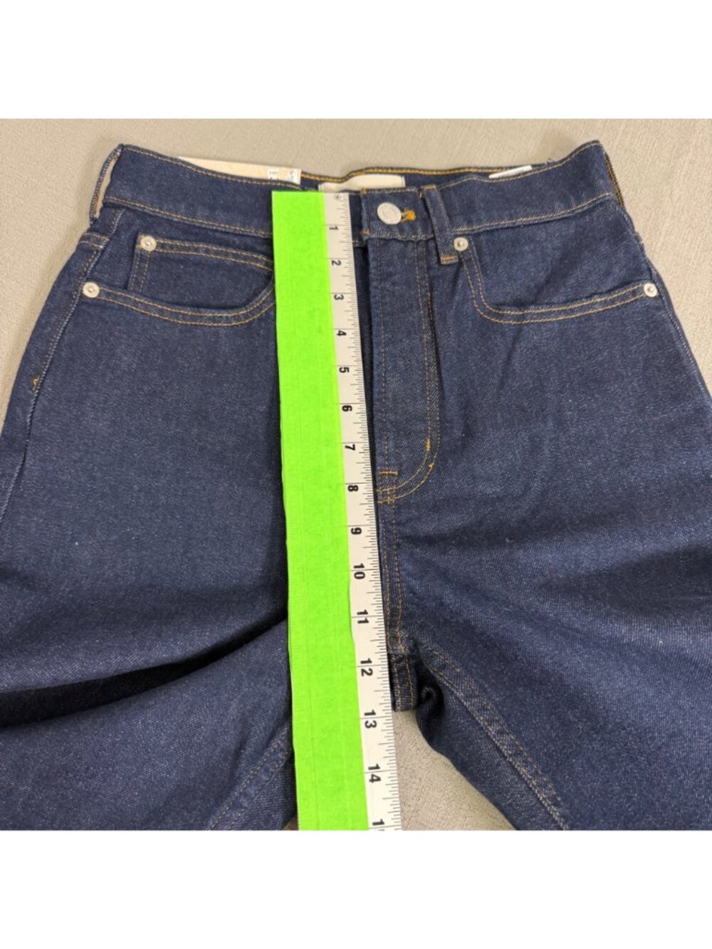 Everlane Womens High-Waisted Ankle Jeans Pure Blue Size 26 Organic Cotton Blend - Picture 5 of 15